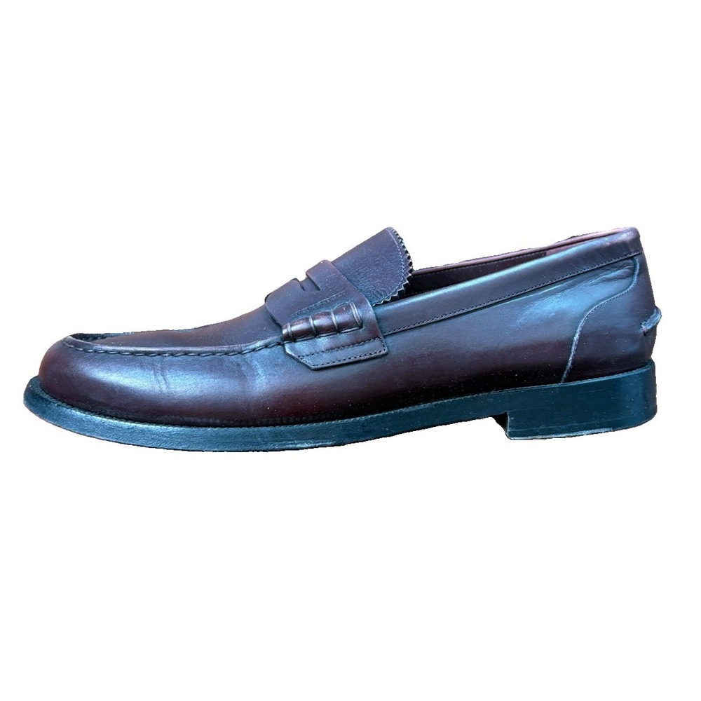 Burberry London England Brown Leather Loafers Men's Size 11
